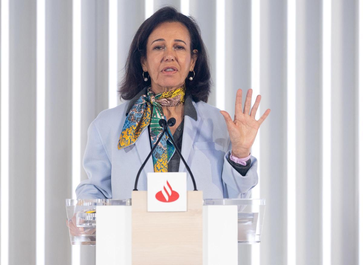 La presidenta del Banco Santander, Ana Botín.