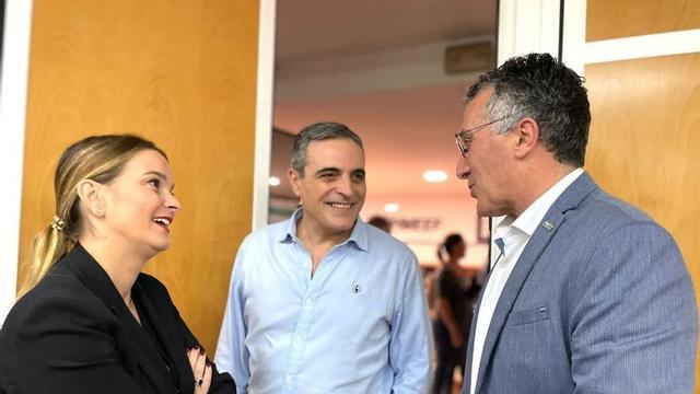 Prohens, Marí Bosó y Rojo, tras el encuentro de ayer en Ibiza. | PP