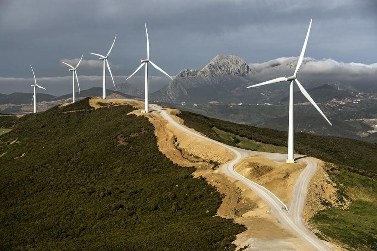 Parque eólico de Buseco, Asturias.