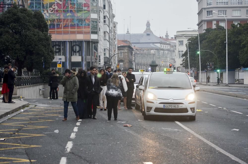 La resaca de la Nochevieja en A Coruña