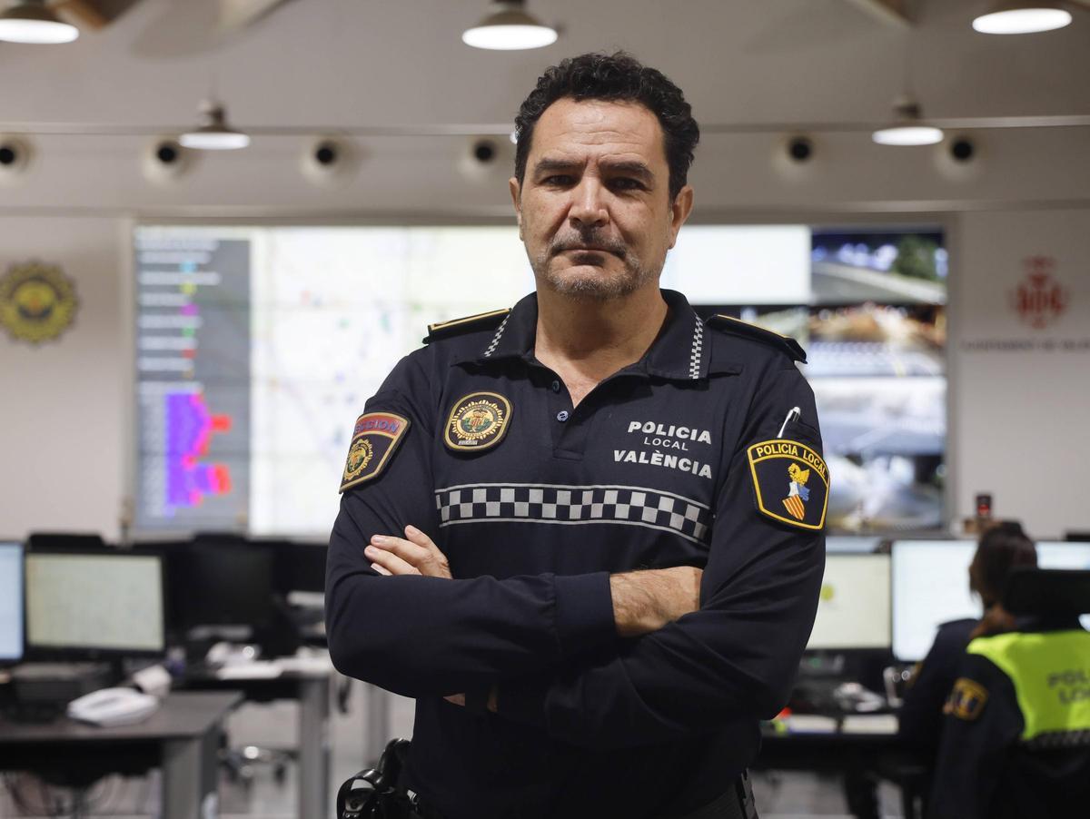El nuevo jefe de la Policía Local de València. Lleva seis meses en el cargo.