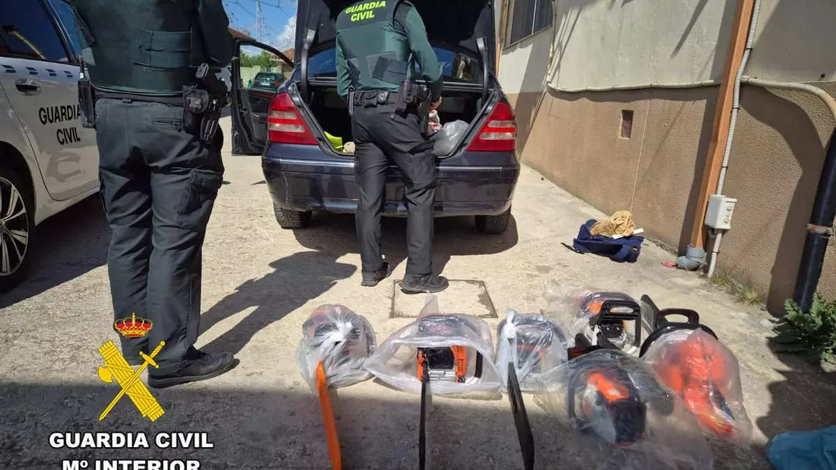 Dos investigados en Burgos por manipular fraudulentamente motosierras