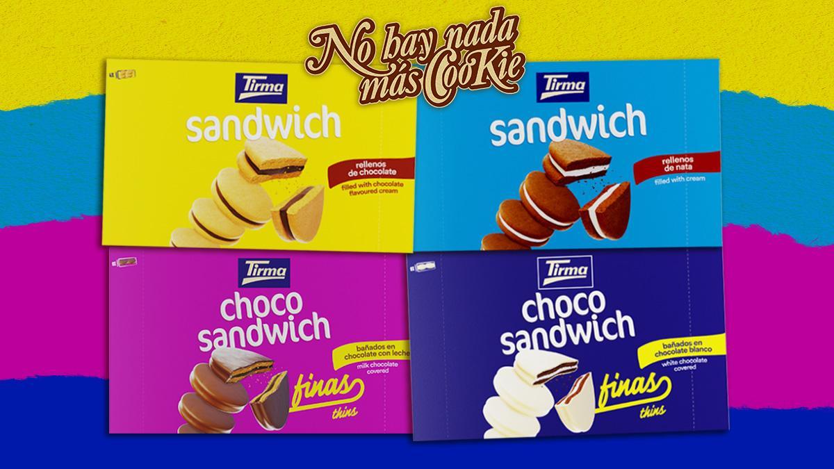 Disfruta de las nuevas galletas Sandwich y Choco sándwich de Tirma con su campaña más Cookie