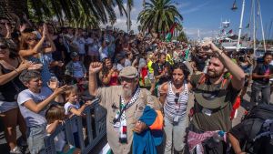 Les embarcacions de la flotilla que es dirigia a Gaza tornen a Barcelona pel mal temps