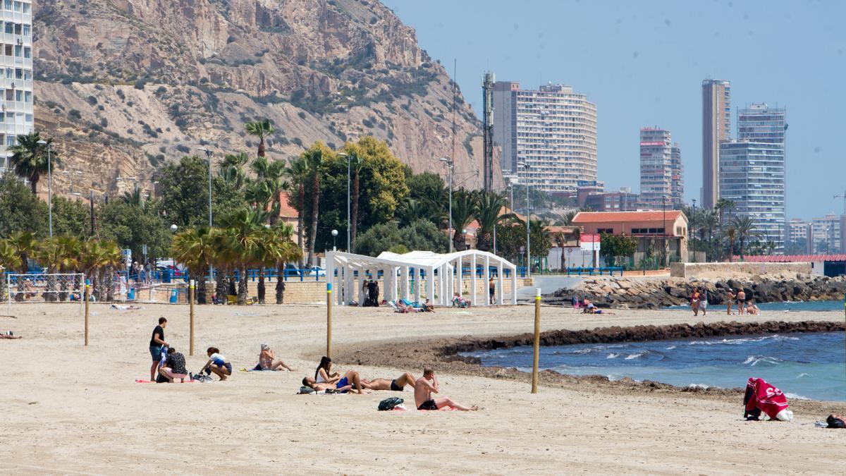 Playa del Posguet hoy, ya sin lluvias