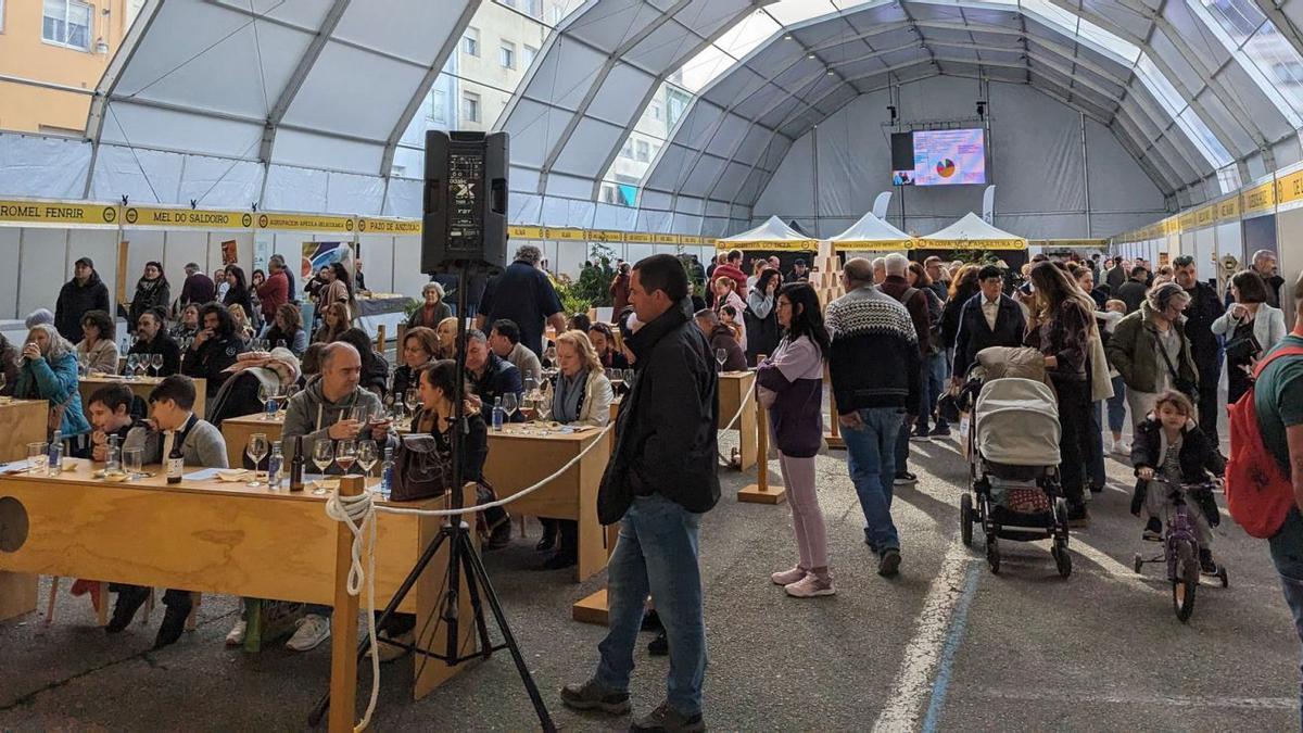 Degustaciones y catas en la carpa.