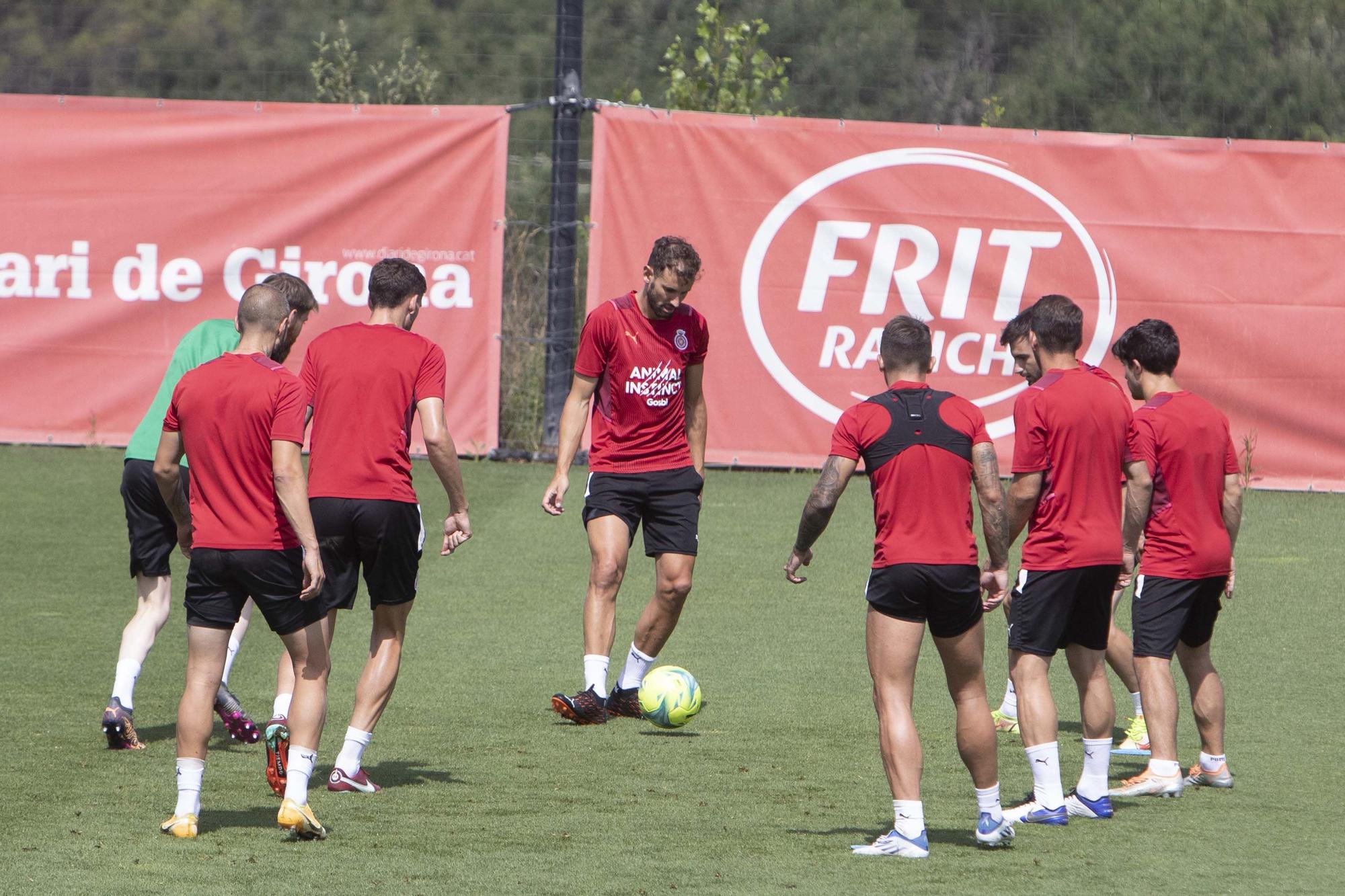 El penúltim entrenament del Girona abans de la final a Tenerife