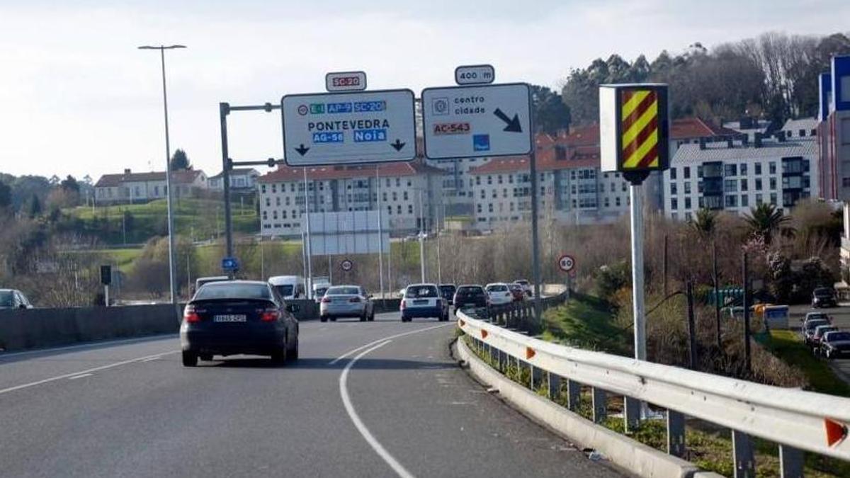 El radar ubicado en la SC-20 a la altura de Conxo llegó a cazar a más de 10.000 conductores en un solo mes.