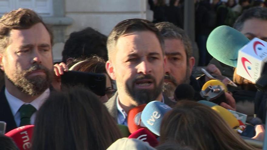 Abascal: "El golpe sigue vivo"