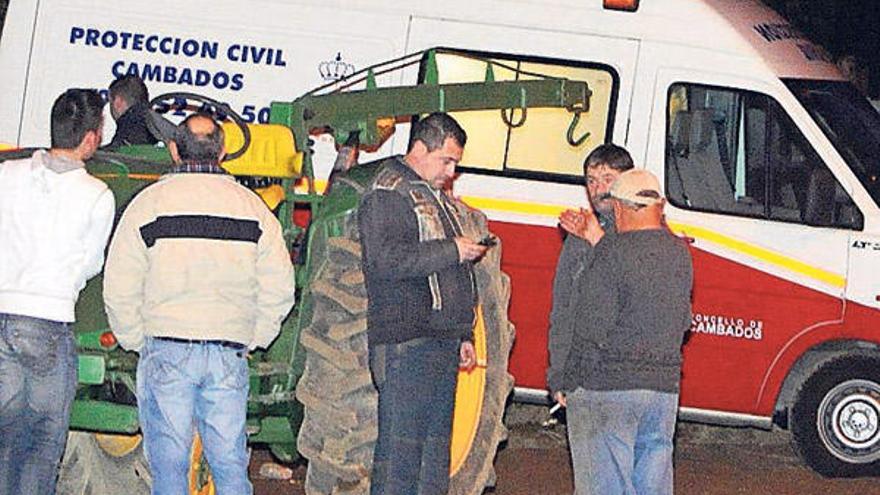 Un cantero muere aplastado por la pata hidráulica de un camión en Cambados