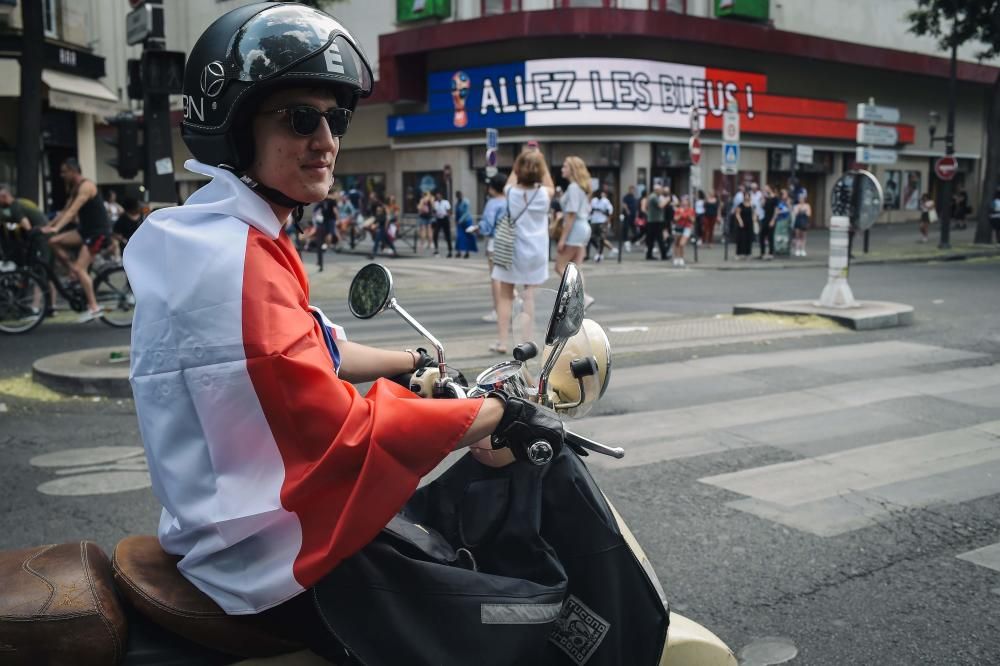 París vibra con la victoria de Francia en el Mundial