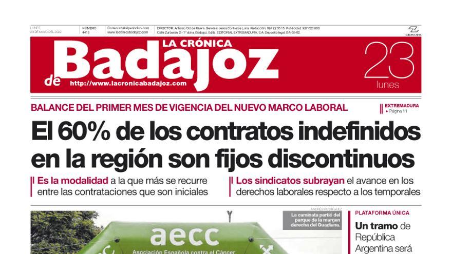 Consulta la portada correspondiente al día 23 de mayo del 2022