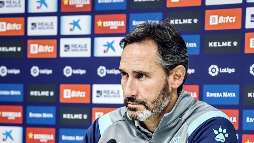 Vicente Moreno, en la rueda de prensa previa al partido frente al Mallorca.