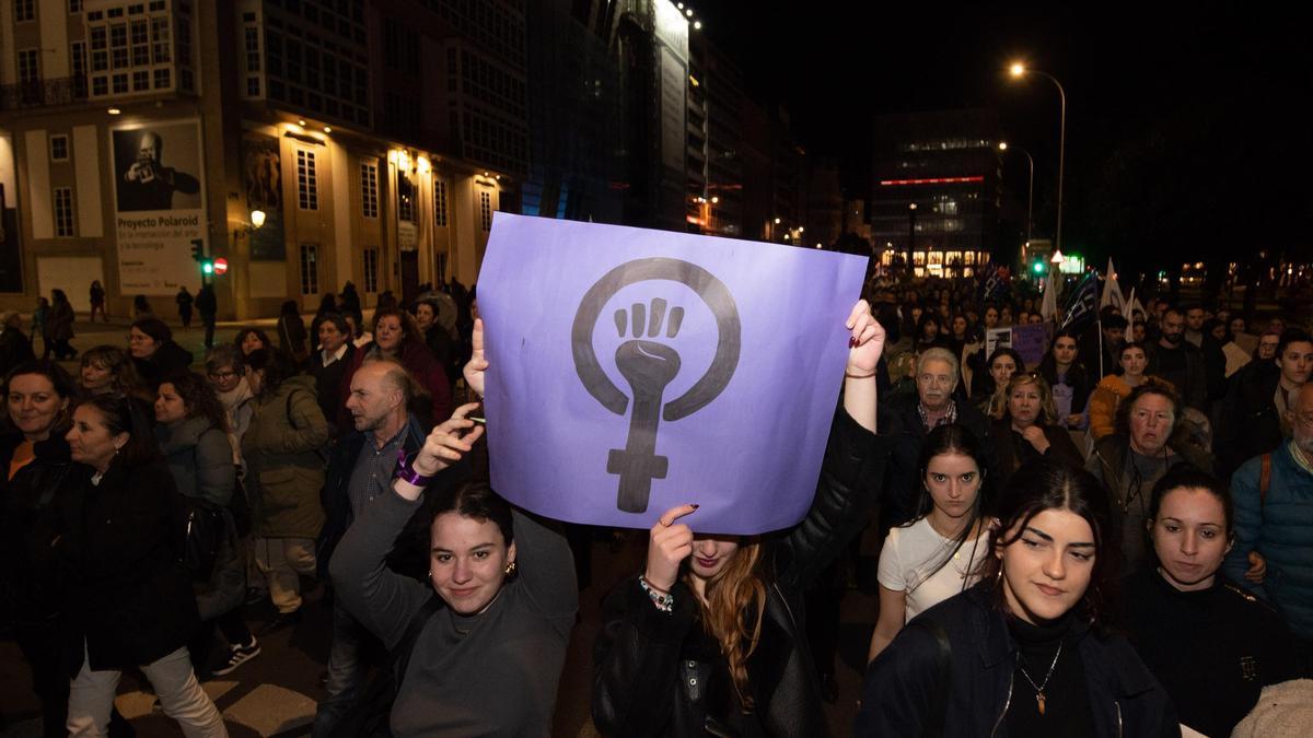 Manifestación del 8-M en A Coruña, el año pasado.