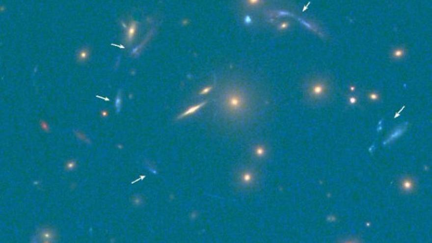 Imagen de la galaxia descubierta por el IAC y la UPCT.
