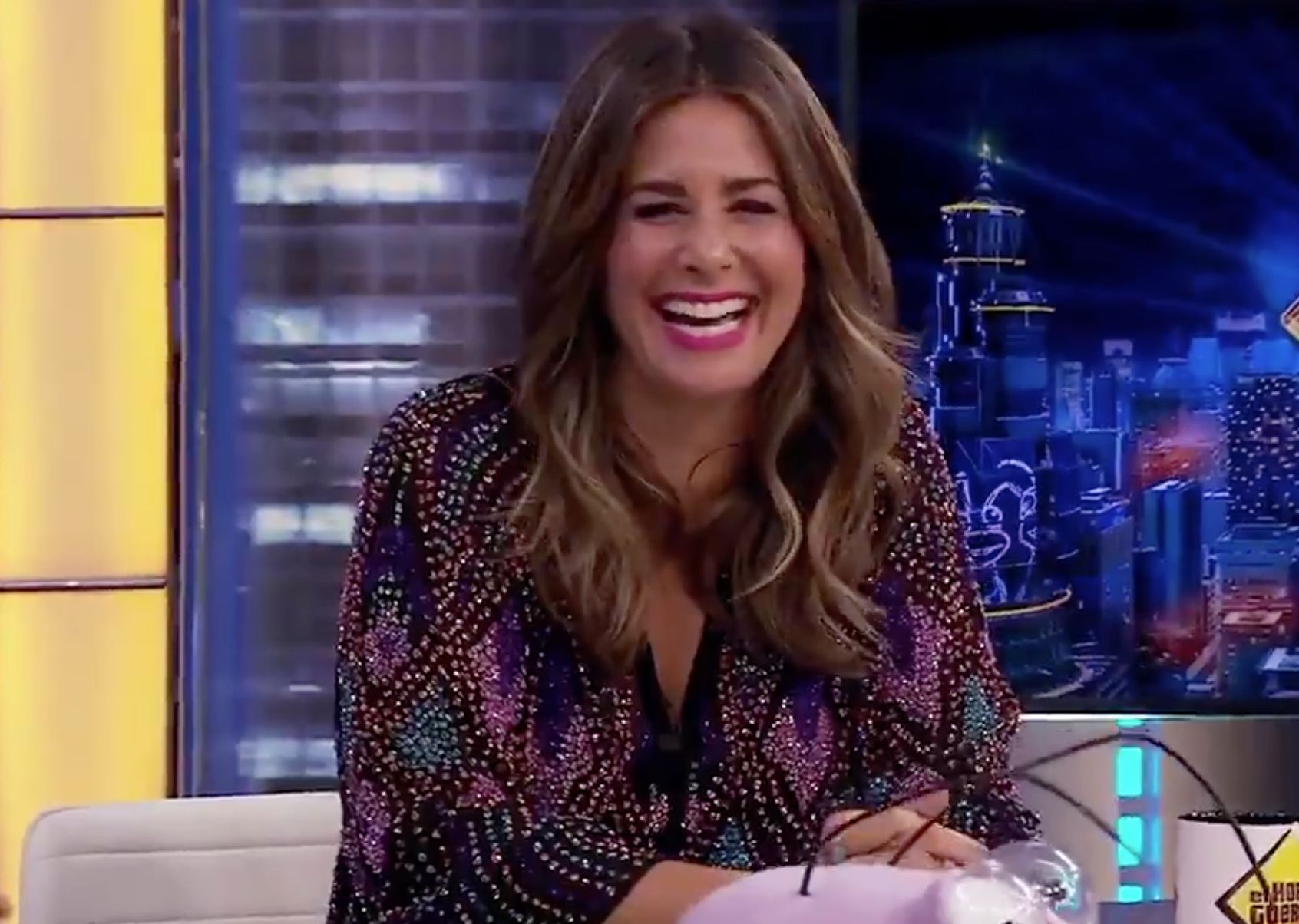 Nuria Roca con blusa de Antik Batik