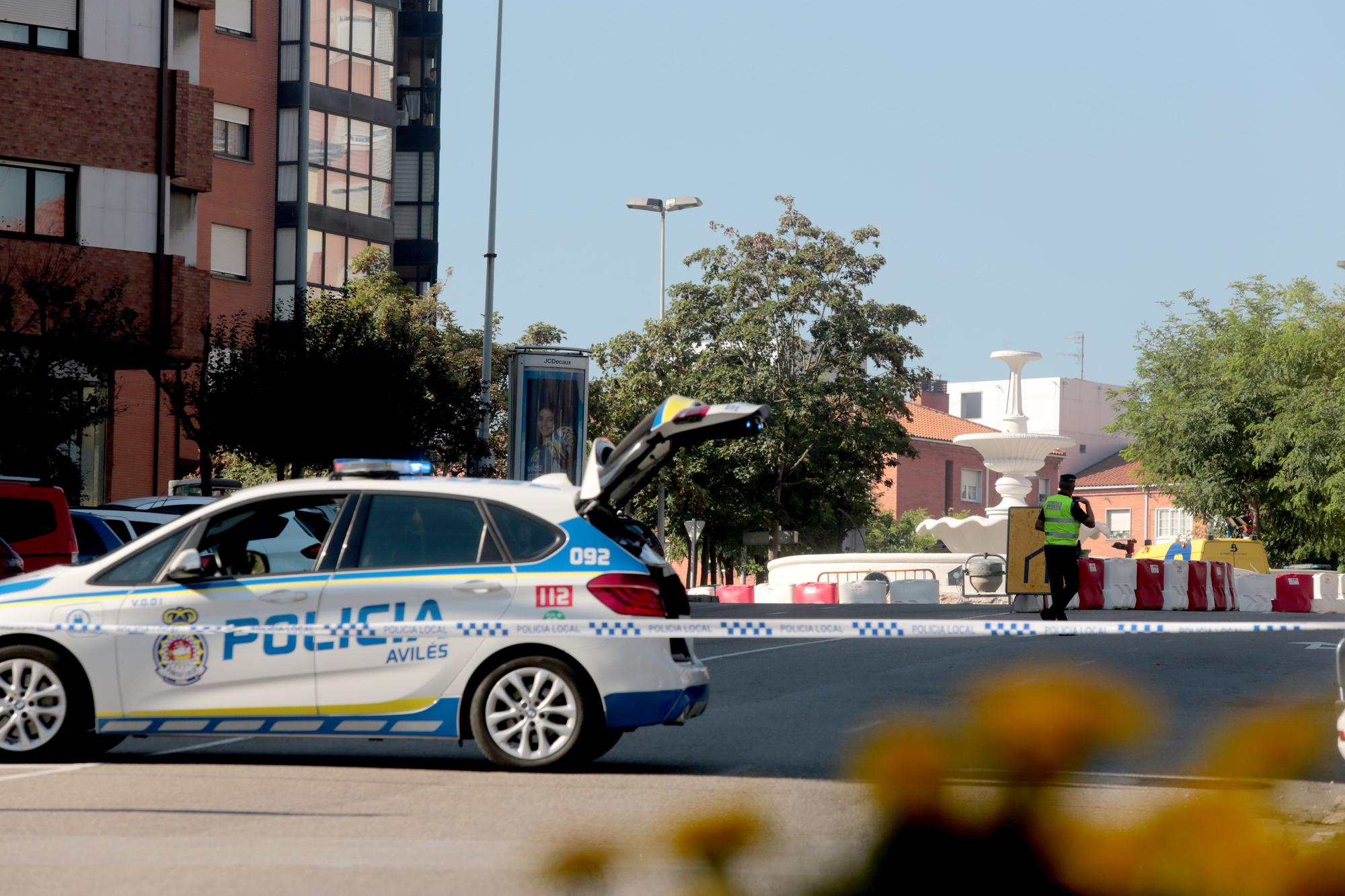 En imágenes: fuga de gas en Avilés