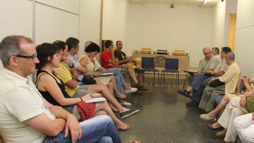 Imagen de la asamblea celebrada por la plataforma a principios del mes de julio.