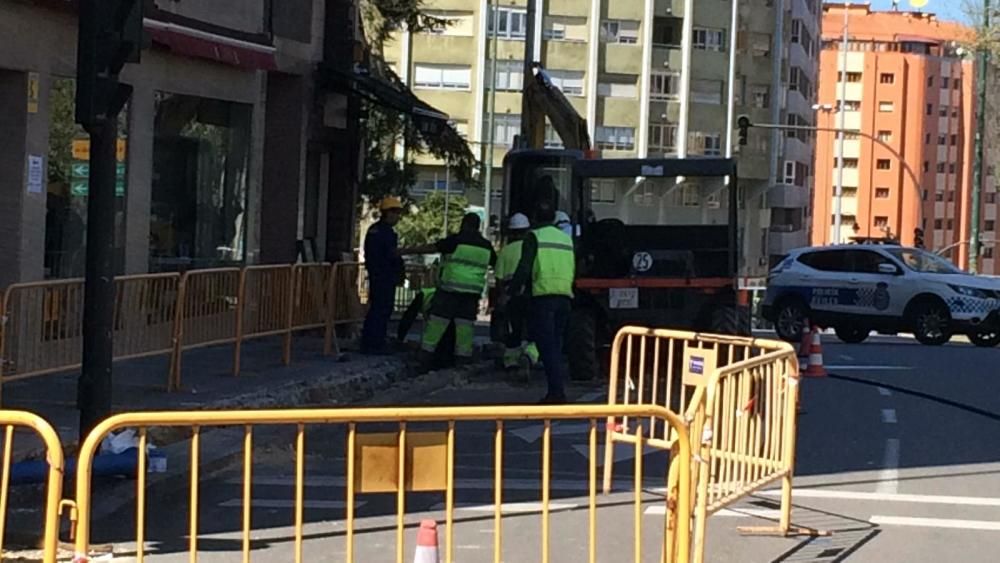 Escape de gas en la avenida Cervantes.