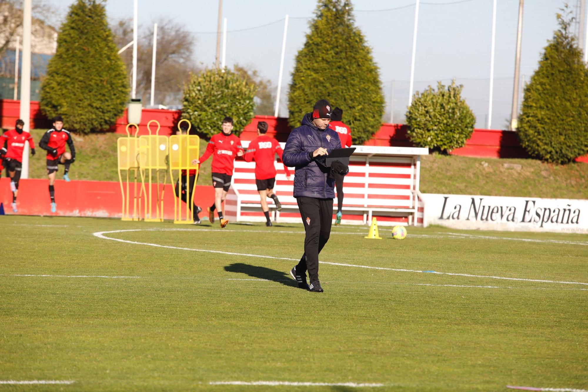 EN IMÁGENES: Así fue el entrenamiento del Sporting