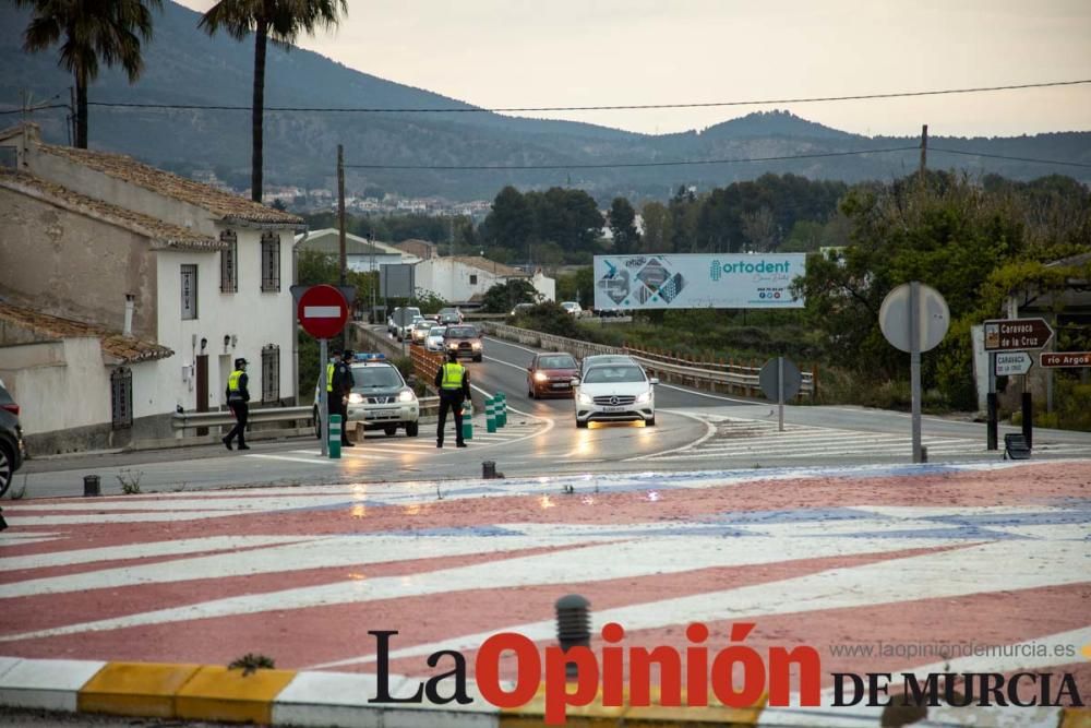 Reparto de mascarillas en Caravaca