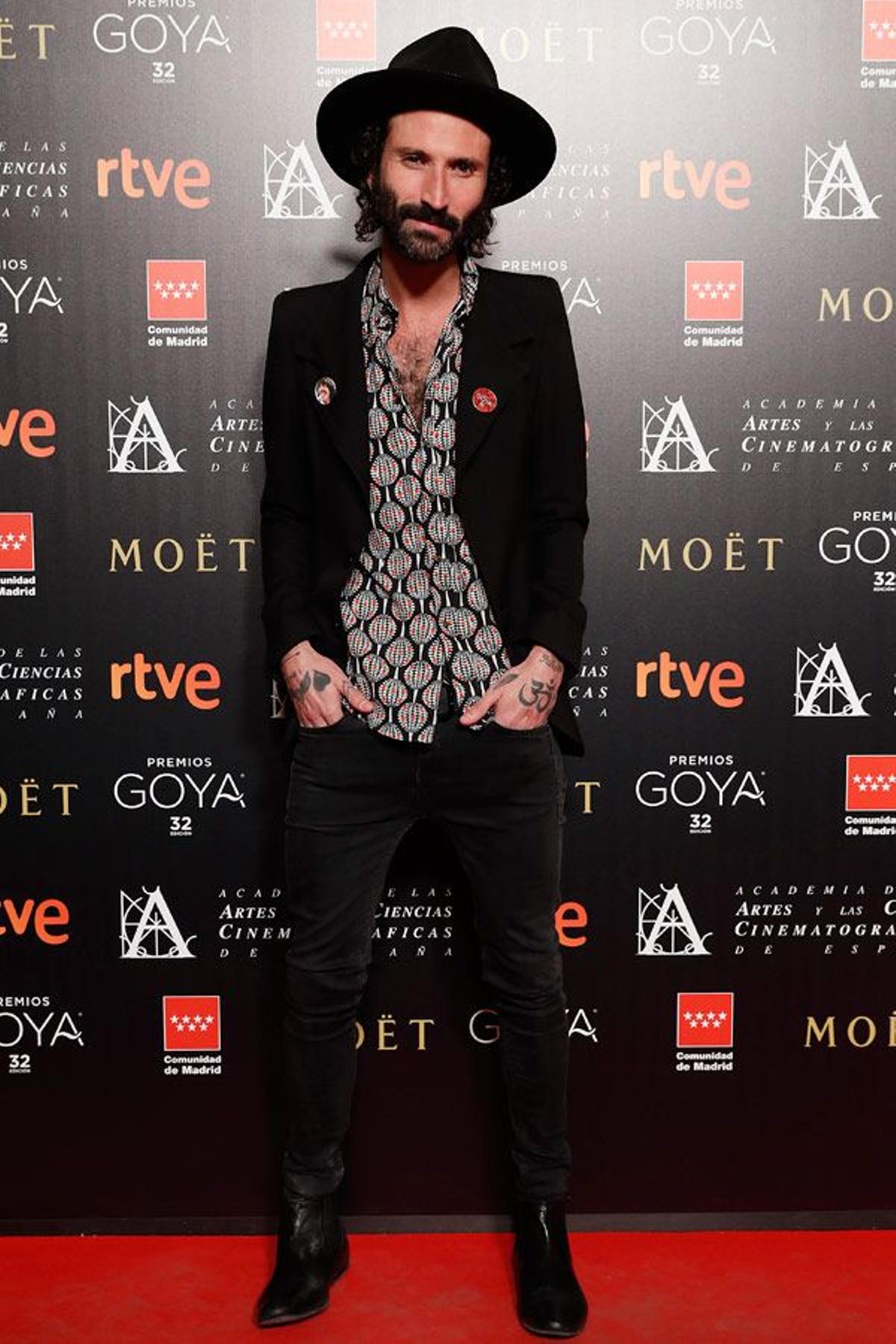 Cena de nominados a los Goya 2018: Leiva