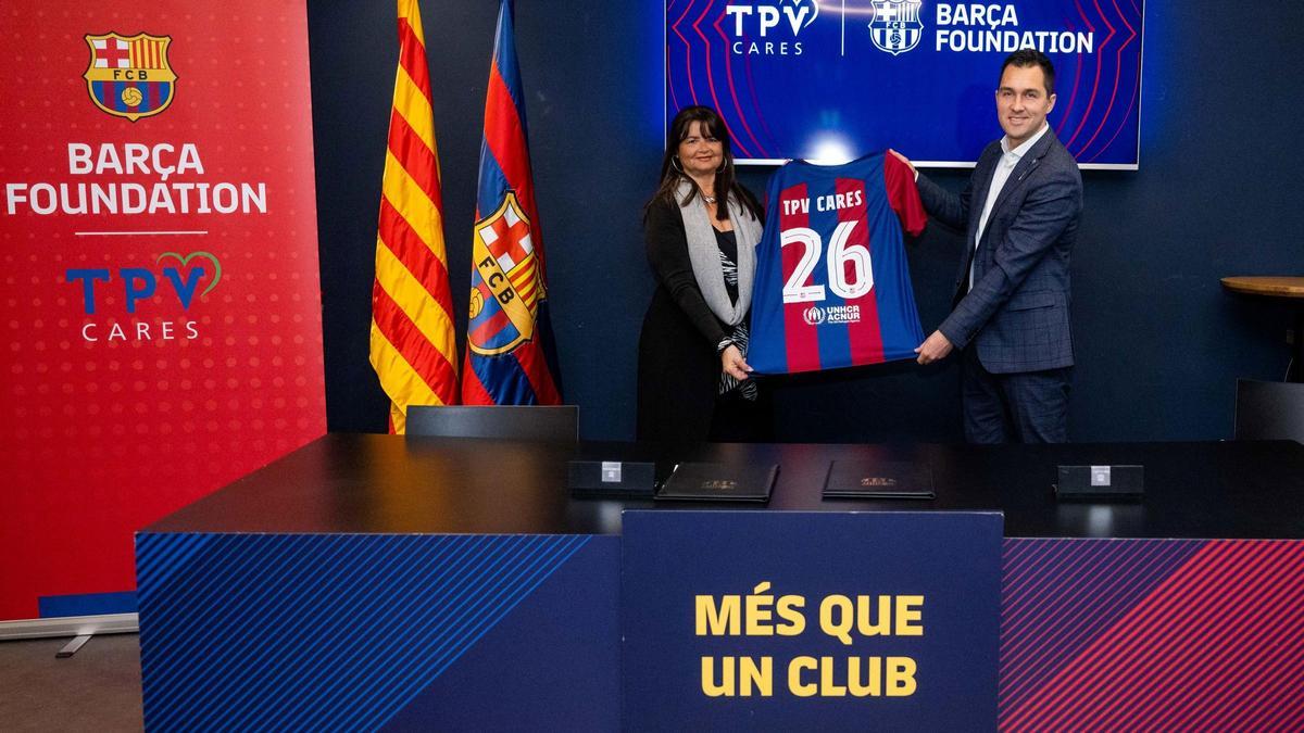 Acuerdo de colaboración entre la Fundación FC Barcelona y TPV Cares