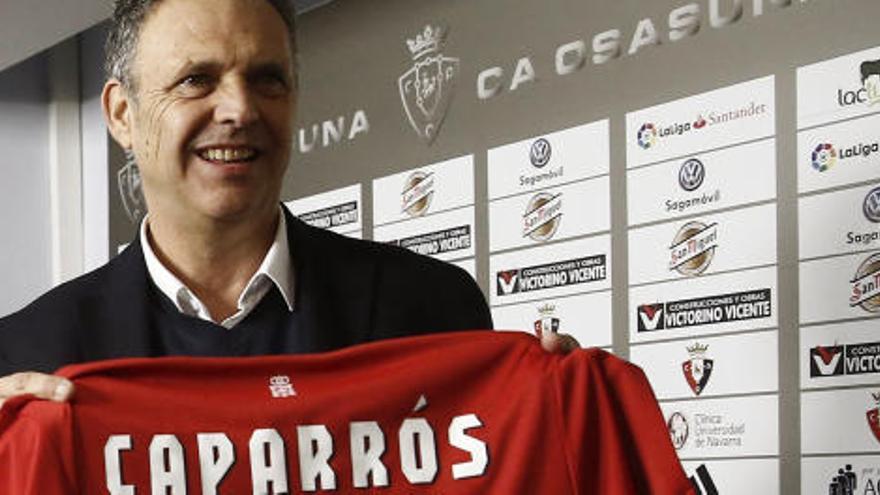 Caparrós, el día de su presentación como técnico de Osasuna