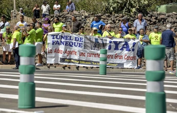 LAS PALMAS DE GRAN CANARIA A 03/07/2017 Apertura al tráfico del último tramo de la primera fase de la carretera de la Aldea. FOTO: J.PÉREZ CURBELO