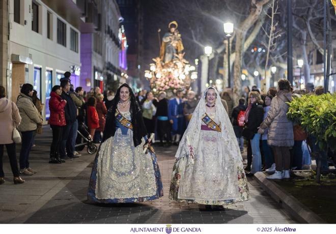 Misa y procesión de Sant Josep de las Fallas de Gandia