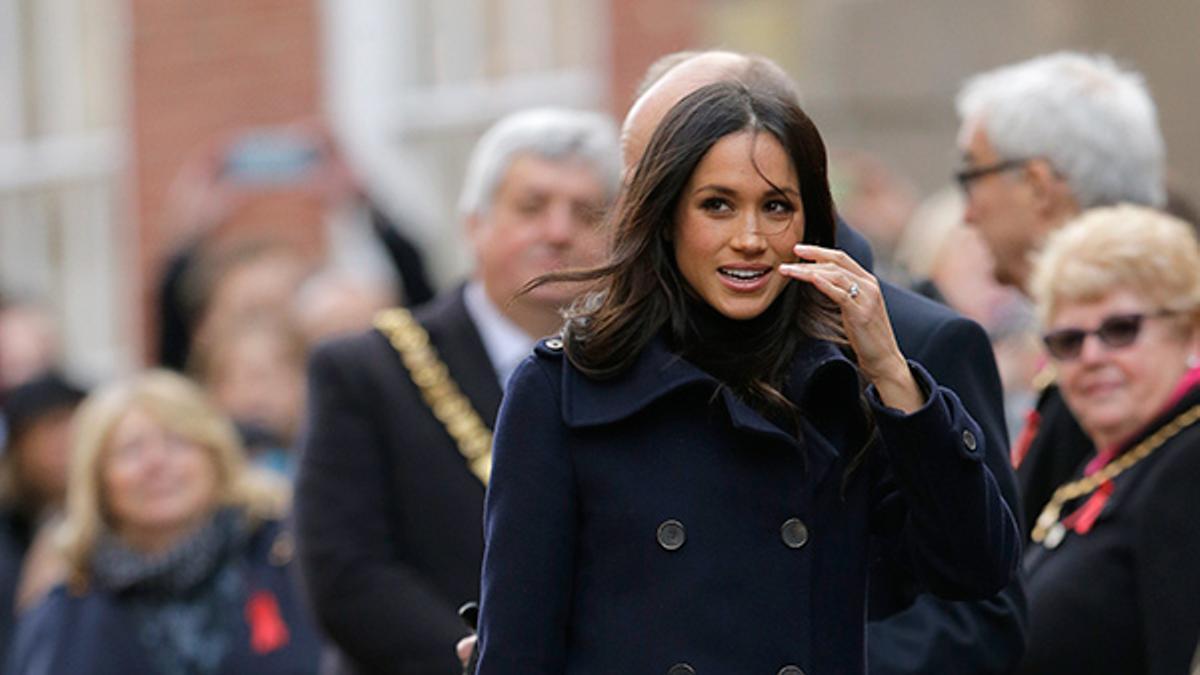 Meghan Markle con un espectacular bolso hecho en Epaña