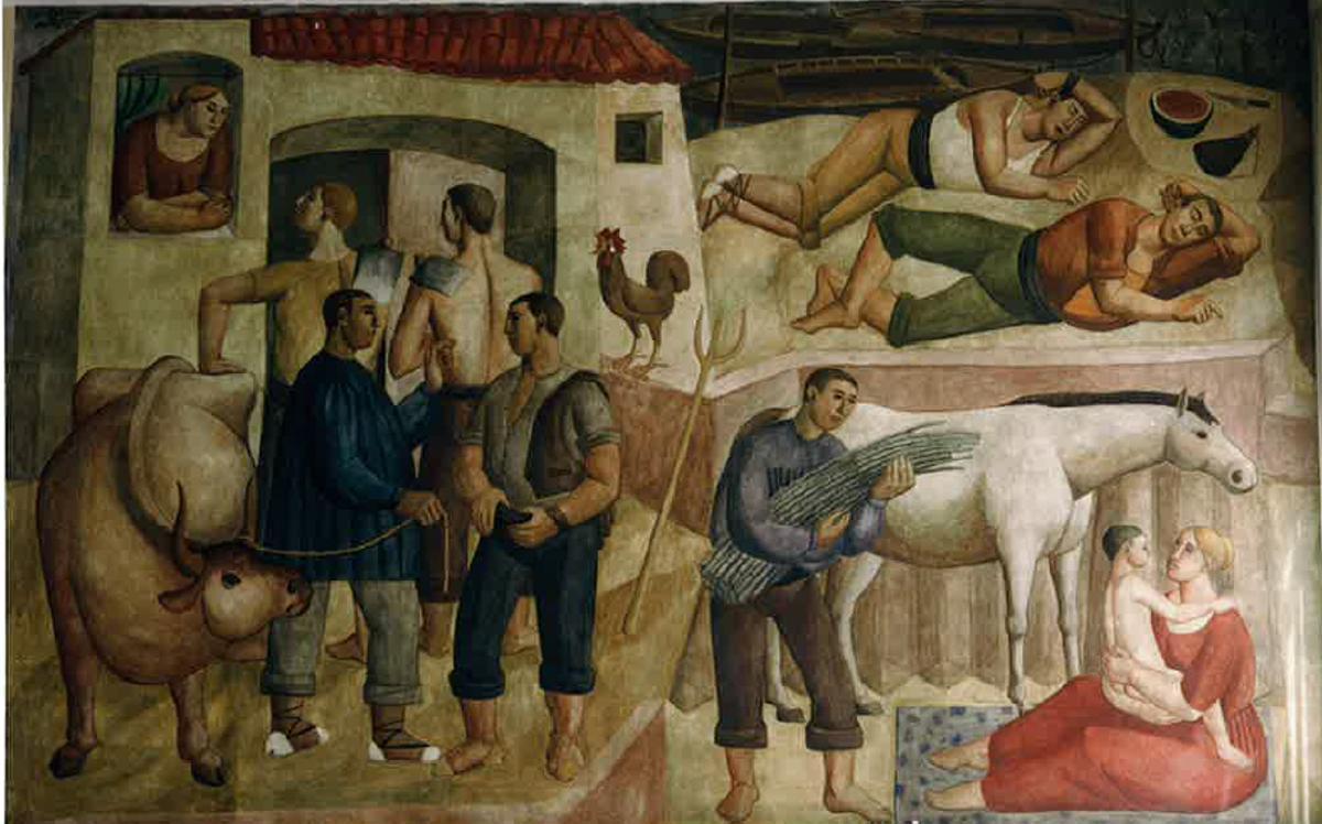 Mural del Ateneo de Manolo Gil.