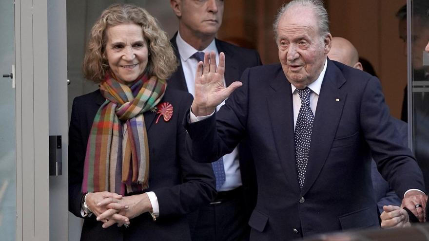 El 60 cumpleaños de la infanta Elena reúne a Juan Carlos I y Felipe VI