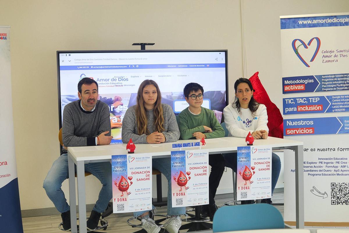 Zamora. Presentación de la VIII Jornada de Donación de colegio Santísima Trinidad