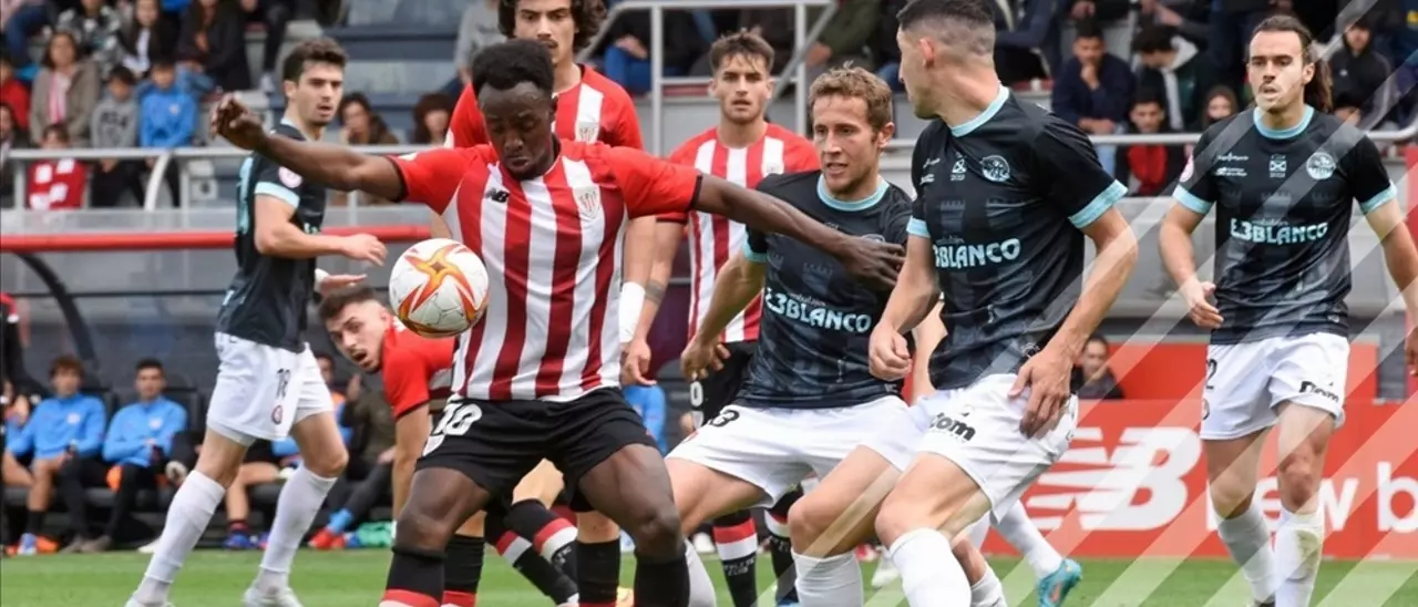 Diarra, en un encuentro con el Athletic B, la pasada temporada.