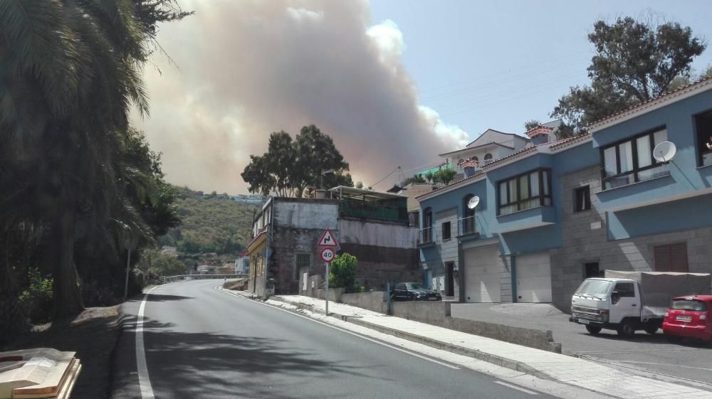 Incendio en Tejeda