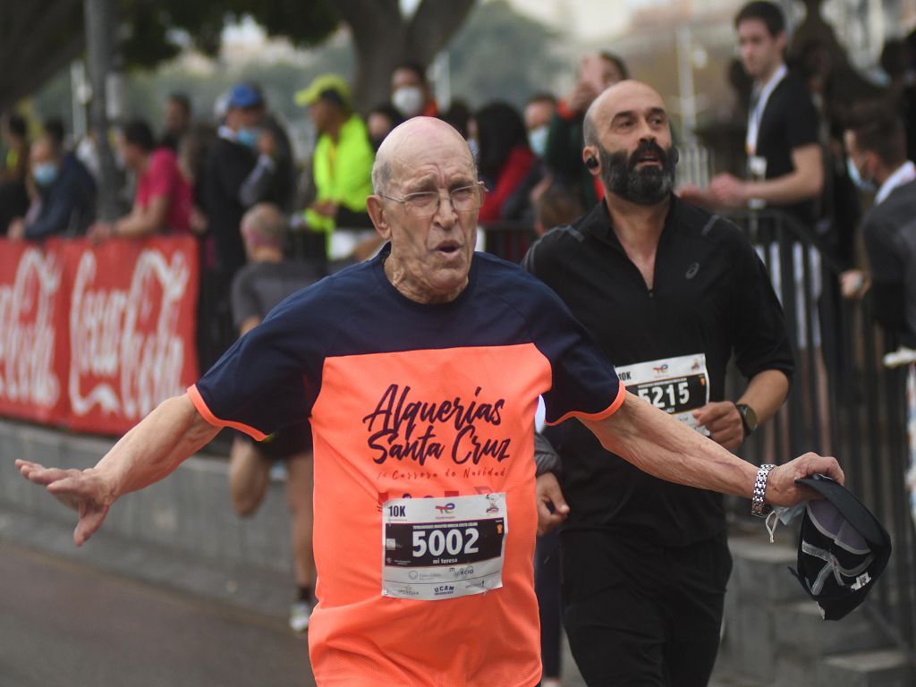 Llegada y podios de la 10k, la media maratón y la maratón de Murcia (I)