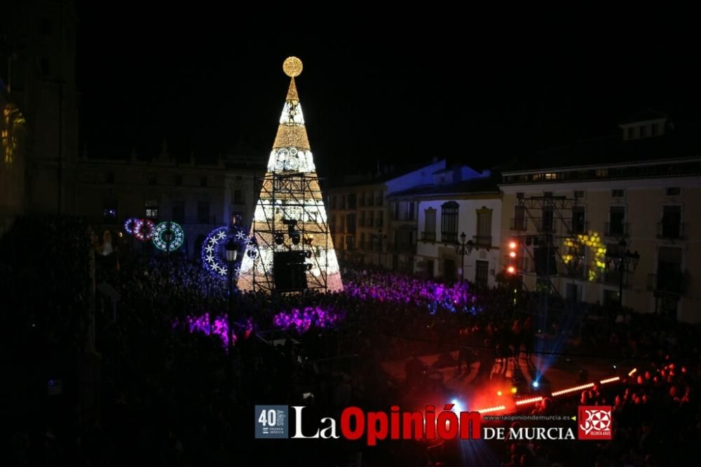 Encendido de luces de Navidad en Lorca