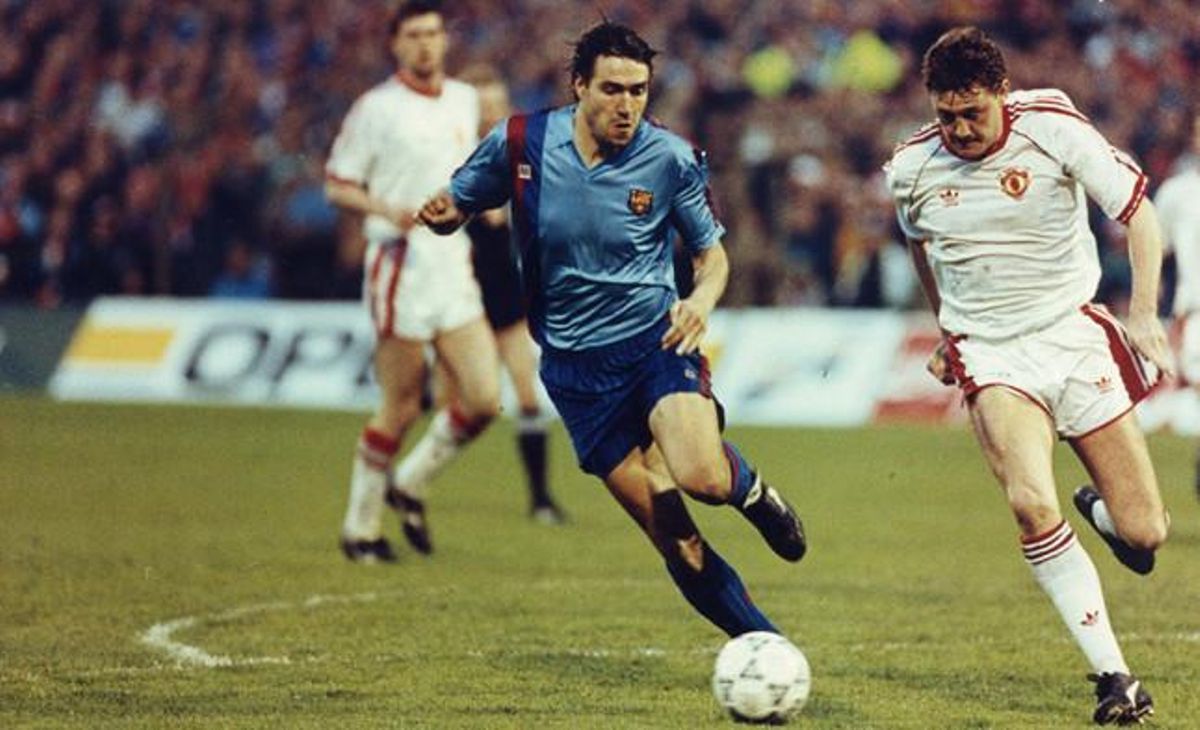 L’embrió del ’Dream Team’. Salinas disputa una pilota amb Bruce a la final de la Recopa de Rotterdam.