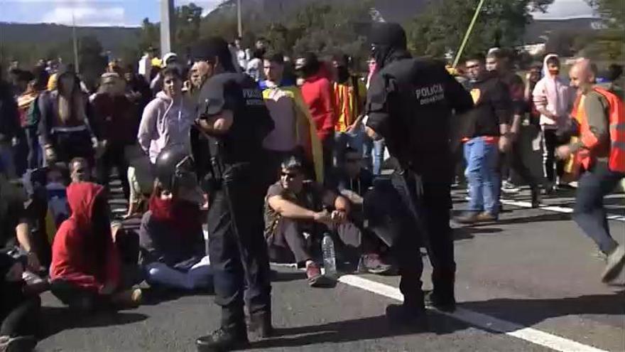 Protestas y cortes de tráfico tras la sentencia del procés en Cataluña