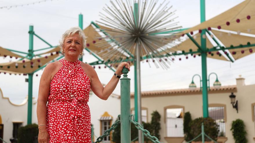 La concejala de Fiestas, Teresa Porras, en el recinto ferial del Cortijo de Torres