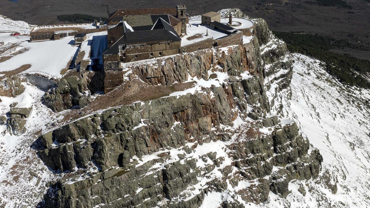 Nieve en la Sierra de Francia el pasado día 12 de este mes.