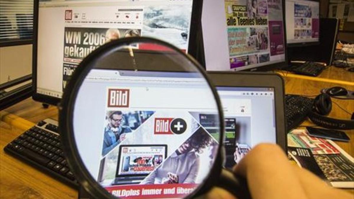 La web del diario alemán 'Bild', que veta el acceso a quien usa 'ad blockers'.