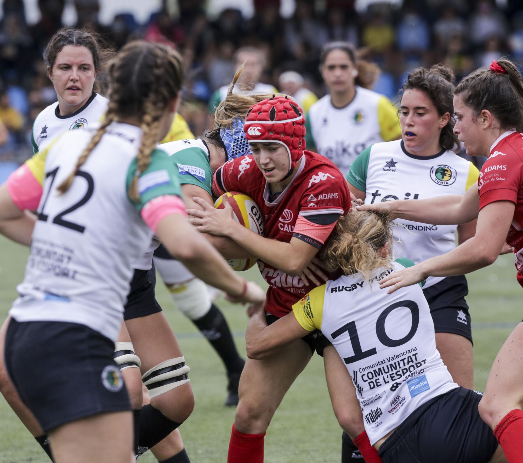 Victoria del Rugby Turia ante CAU Valencia en División de Honor B femenina de rugby