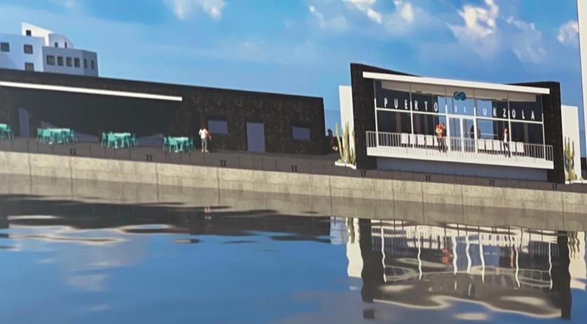 Infografía de la remodelación del Puerto de Órzola, en el norte de Lanzarote