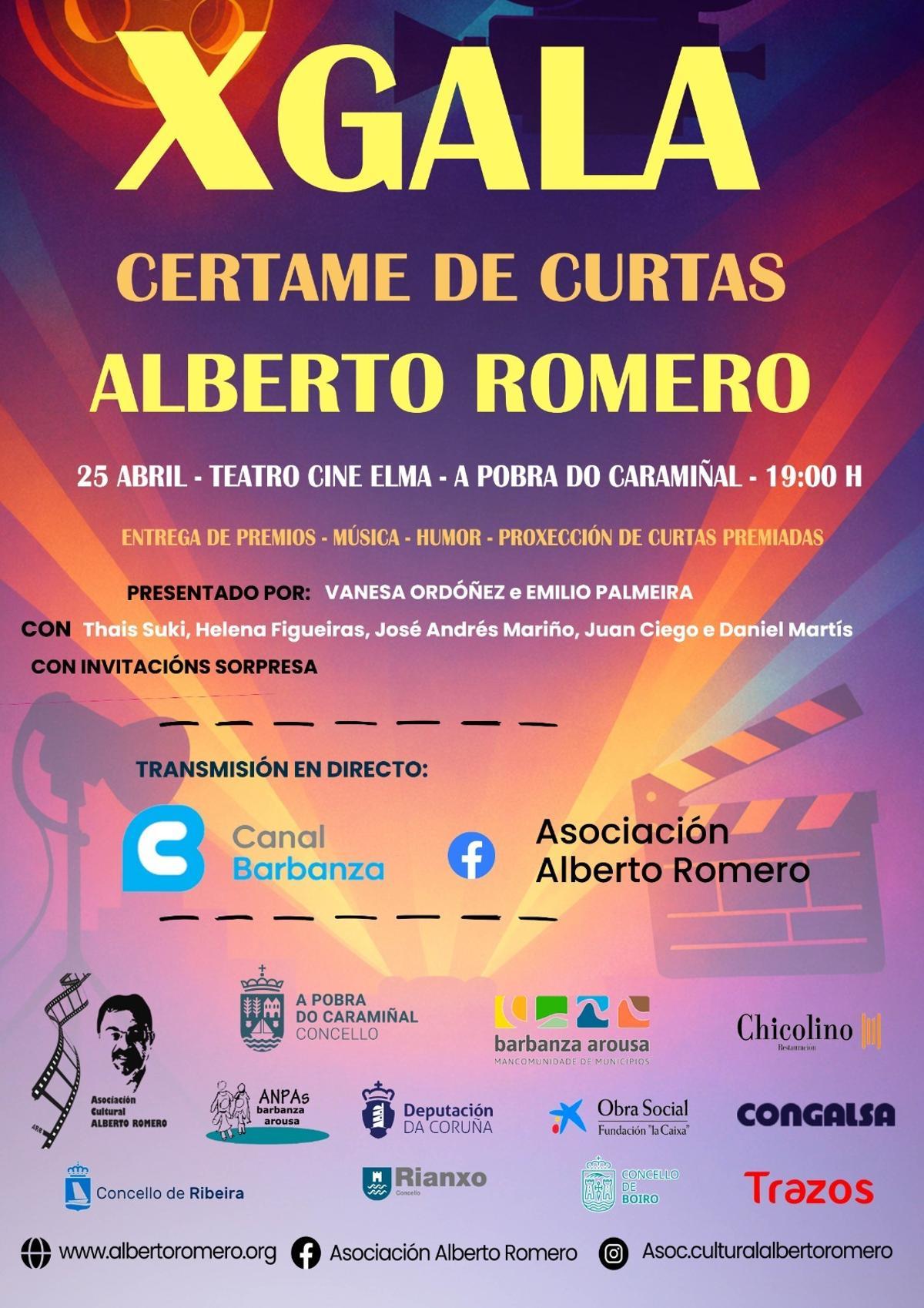 Cartel promocional da décima edición da gala.