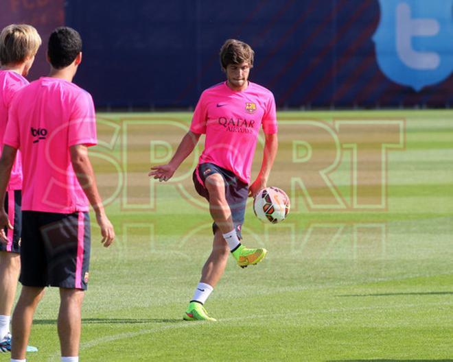 El entrenamiento del Barça, en imágenes