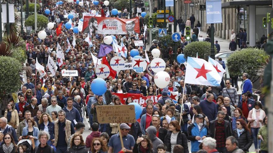 Manifestación de la CIG en 2017 en Vigo. // R. Grobas