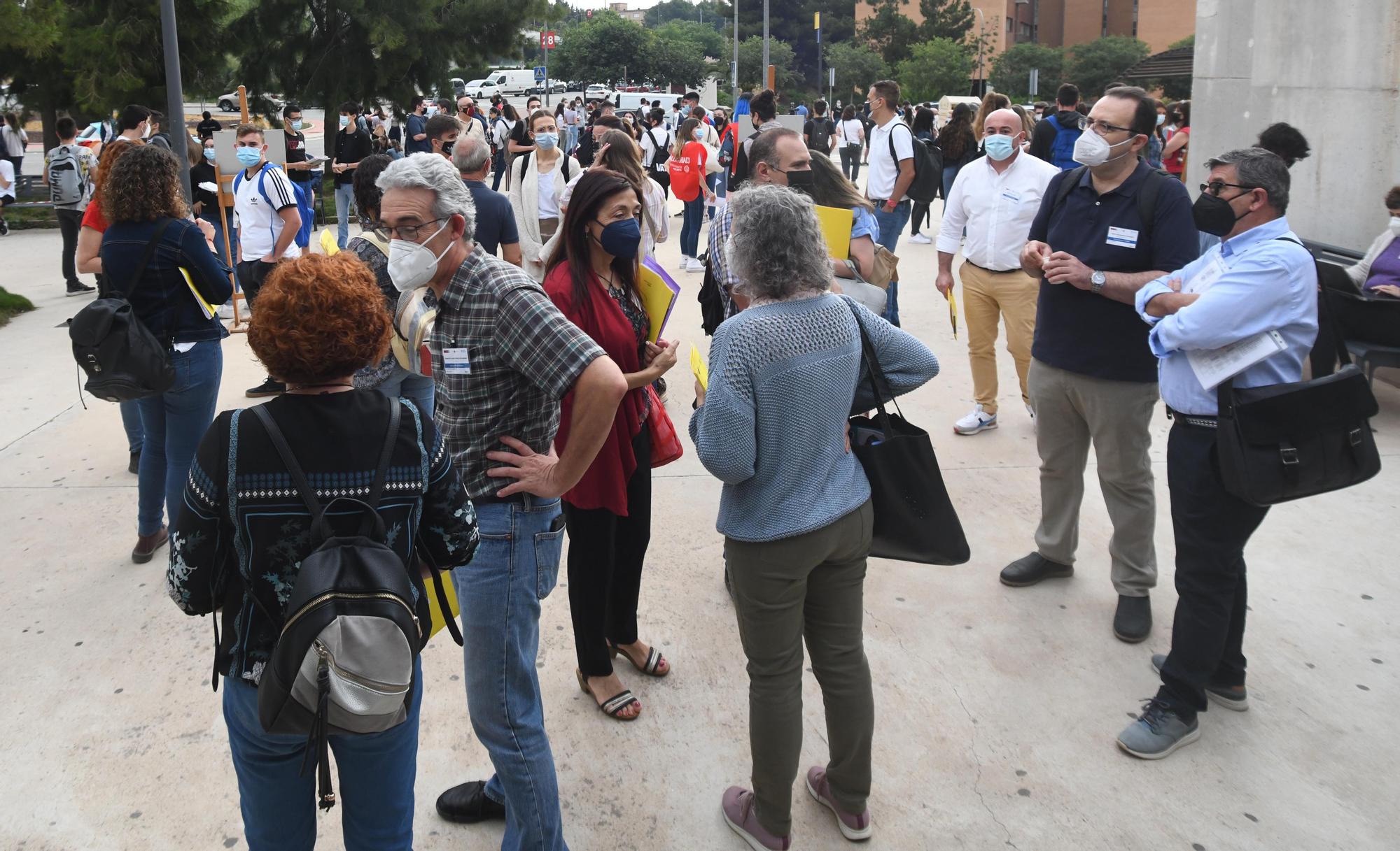 Selectividad 2021 en el campus de Espinardo, en Murcia