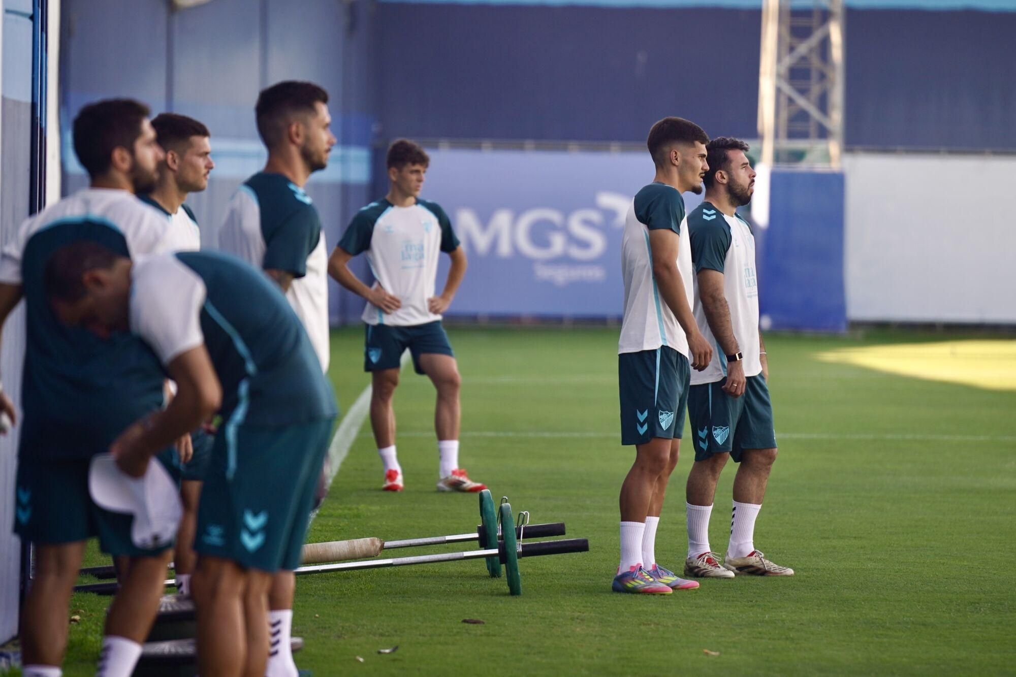 Primer entrenamiento del Málaga CF para la pretemporada
